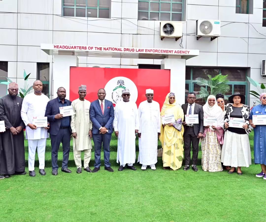 Certificate of Commendation from the Nigerian Drug Law Enforcement Agency